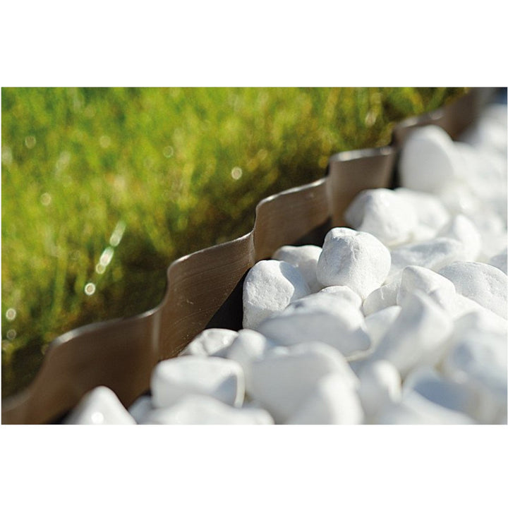 Valoviti rubnik za vrt 15 cm x 9 m Cellfast smeđi