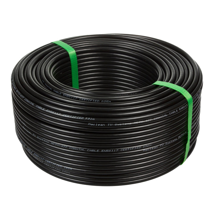 RG6 100M Maclean MCTV-477 1.0CU+4.6FPE+AL/P+96*0.12AL+6.8PE gelom napunjeni satelitski koaksijalni kabel