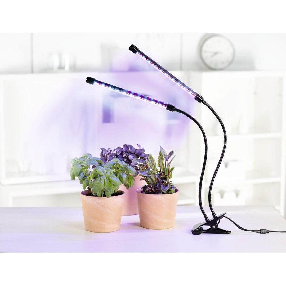 Lampă cu LED dublu alungită pentru iluminarea plantelor
