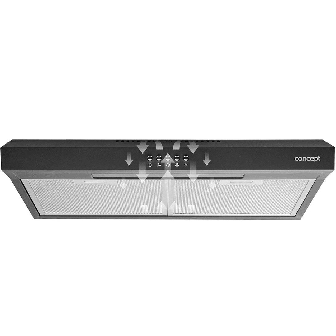 Ultra-tanki 60 cm usisivač za ugradnju ispod ormarića Concept OPP1260BC crni