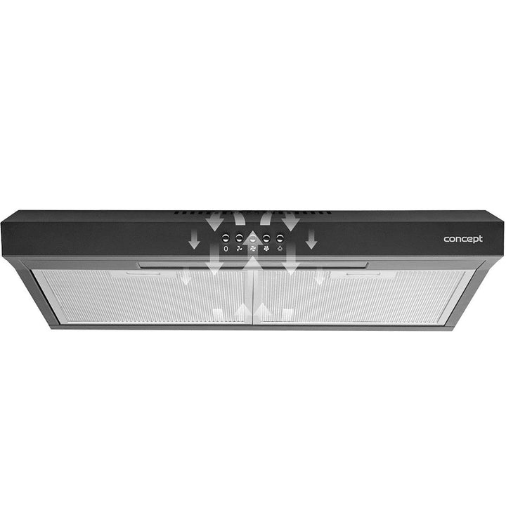 Ultra-tanki 60 cm usisivač za ugradnju ispod ormarića Concept OPP1260BC crni