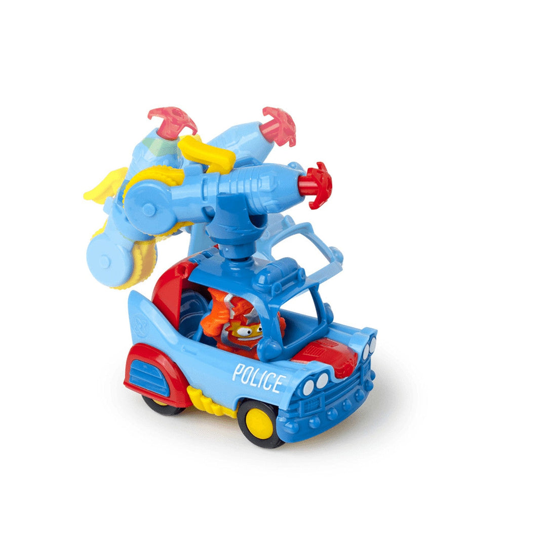 MagicBox PSZSB216IN40 SuperZings Misiune 4: Asalt la bancă Set 2 figurine Super-erou Răufăcător Vehicul