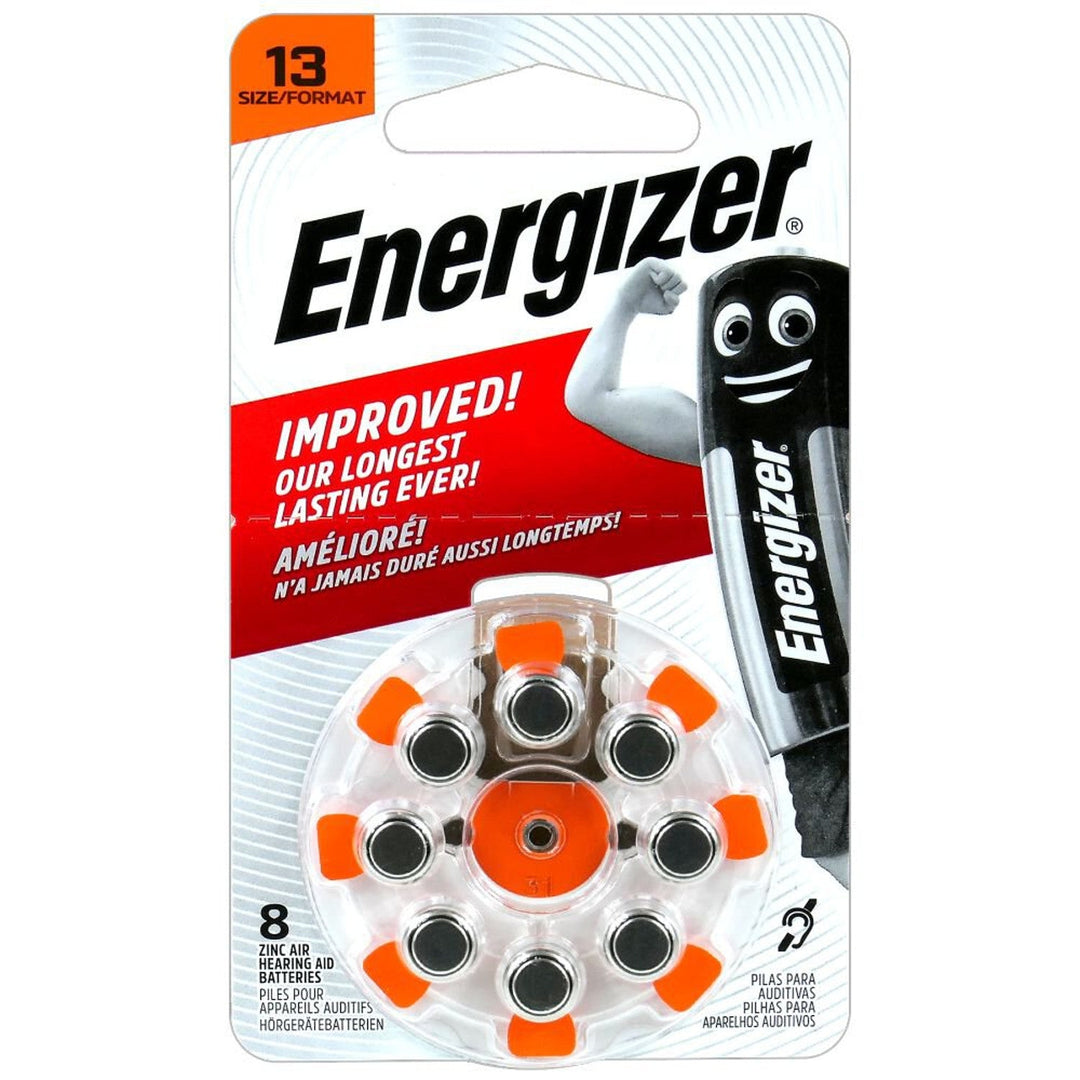 8 x Energizer 13 / PR48 baterija za slušne aparate