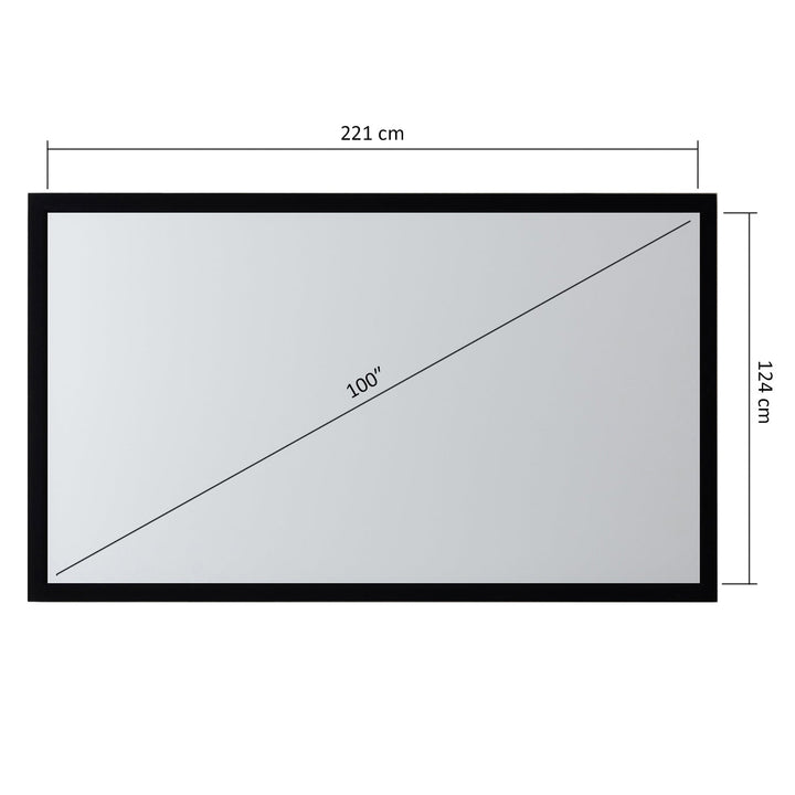Maclean MC-921 100" (16:9) projektorsko platno s okvirom