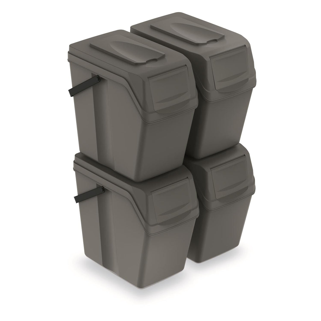 Sortibox 4x25L set siva kanta za razdvajanje otpada ISWB25S4