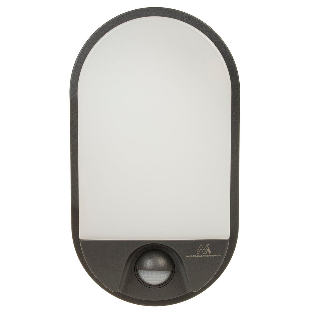LED lampa s infracrvenim senzorom pokreta MCE340 GR 1100 lm 15 W IP54 Maclean Energy, siva boja, prirodna bijela temperatura boje (4000 K)