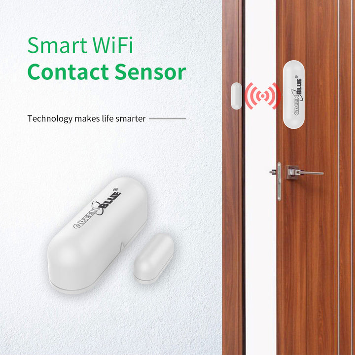 SMART WiFi senzor otvaranja vrata/prozor sa informacijama u stvarnom vremenu Smart Life Tuya GreenBlue GB715