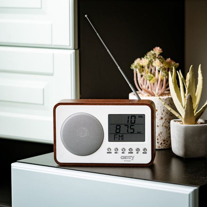 Camry digitalni radio, retro, LCD zaslon, alarmno zvono, CR 1153