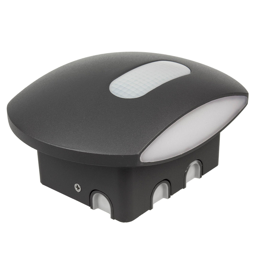 Maclean Energy MCE366 zidna LED lampa s PIR senzorom - PC+ALU, 20W (1600 lm), neutralno bijela 4000 K, IP65, siva