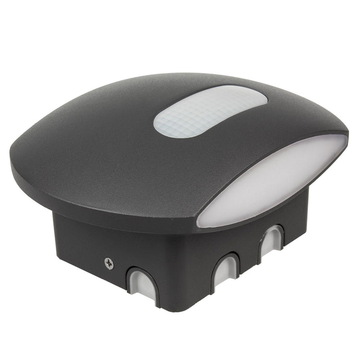 Maclean Energy MCE366 zidna LED lampa s PIR senzorom - PC+ALU, 20W (1600 lm), neutralno bijela 4000 K, IP65, siva