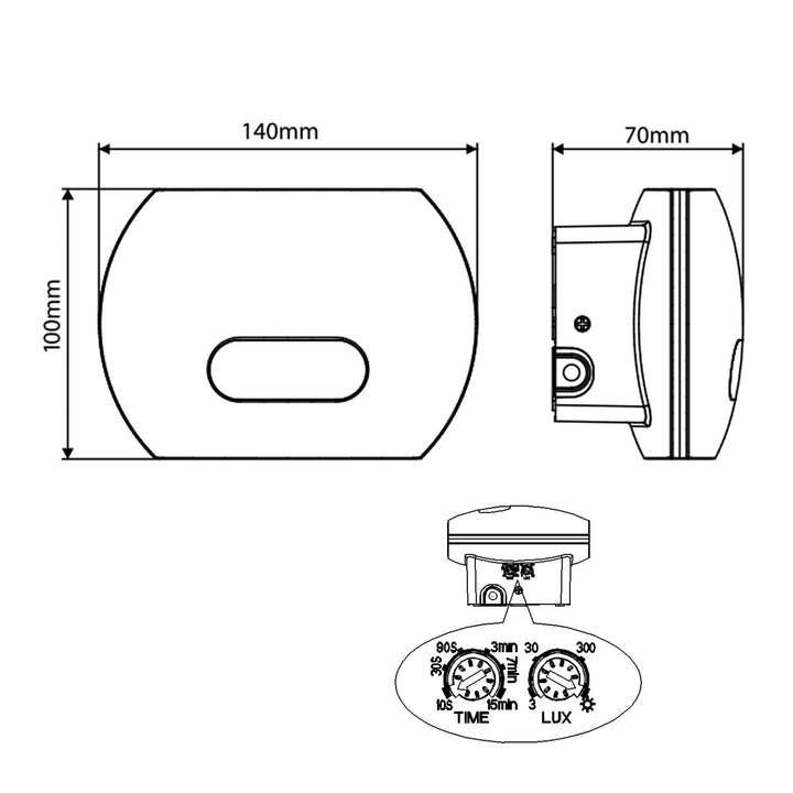 Maclean Energy MCE366 zidna LED lampa s PIR senzorom - PC+ALU, 20W (1600 lm), neutralno bijela 4000 K, IP65, siva