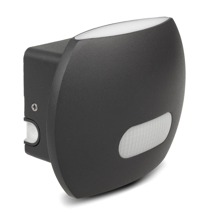 Maclean Energy MCE366 zidna LED lampa s PIR senzorom - PC+ALU, 20W (1600 lm), neutralno bijela 4000 K, IP65, siva