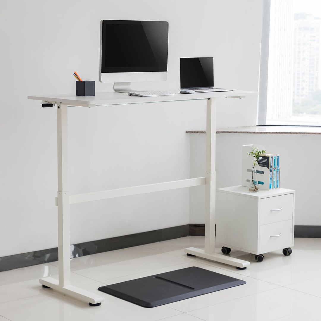 Ergo Office ručno podesivi stol, max. 40 kg, max. visina 117 cm, s radnom plohom za stajanje/sjedenje, ER-401 W
