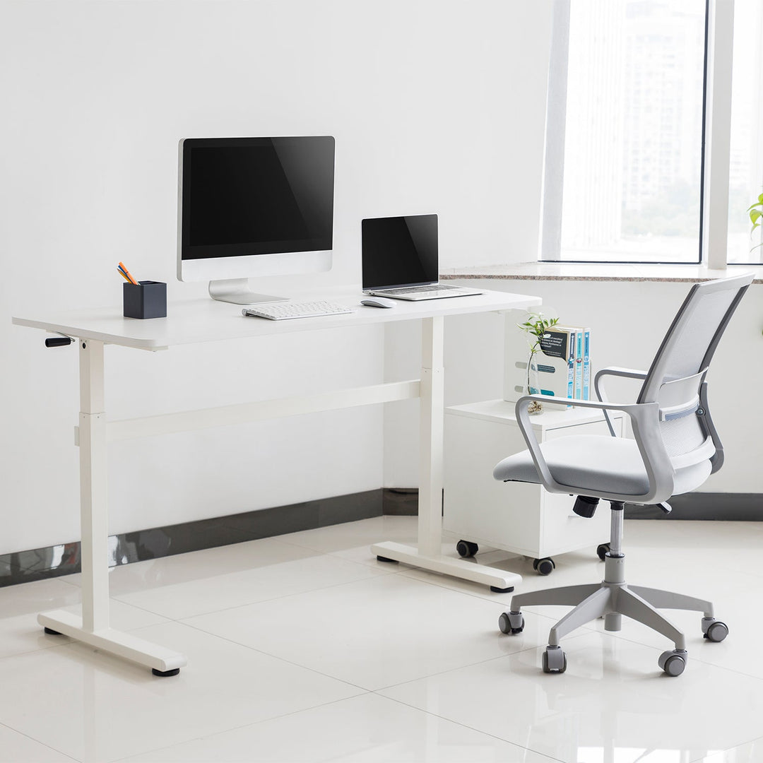 Ergo Office ručno podesivi stol, max. 40 kg, max. visina 117 cm, s radnom plohom za stajanje/sjedenje, ER-401 W