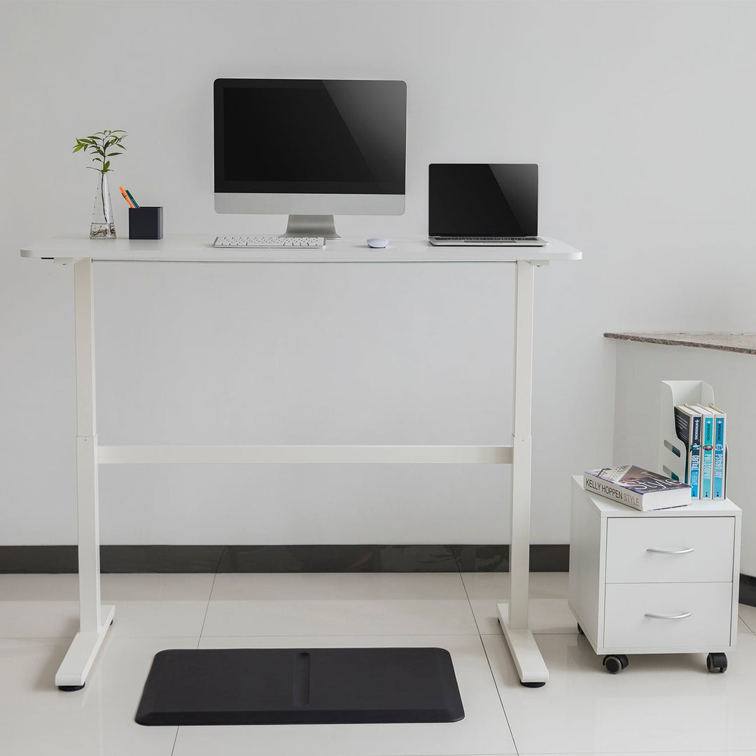 Ergo Office ručno podesivi stol, max. 40 kg, max. visina 117 cm, s radnom plohom za stajanje/sjedenje, ER-401 W