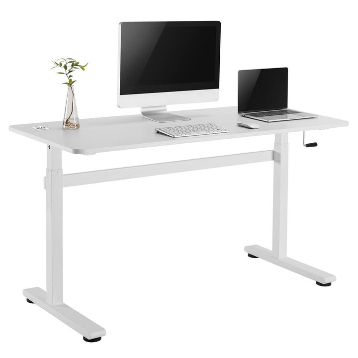 Ergo Office ručno podesivi stol, max. 40 kg, max. visina 117 cm, s radnom plohom za stajanje/sjedenje, ER-401 W