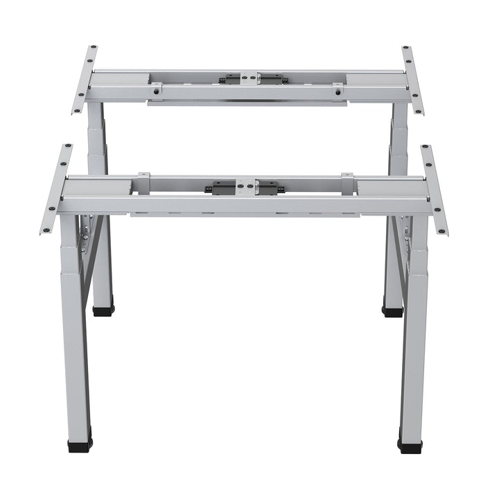 Ergo Office dvostruki električni stol s podesivom visinom, maksimalna visina 128 cm, maksimalna nosivost 125 kg x2, bez stajaće/sjedeće radne ploče (2 dijela), sivi, ER-404G