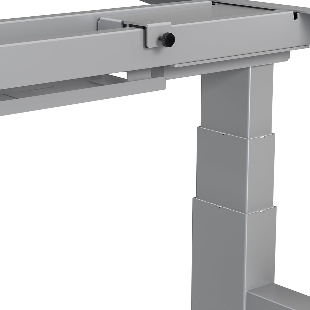 Ergo Office dvostruki električni stol s podesivom visinom, maksimalna visina 128 cm, maksimalna nosivost 125 kg x2, bez stajaće/sjedeće radne ploče (2 dijela), sivi, ER-404G