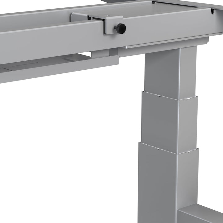 Ergo Office dvostruki električni stol s podesivom visinom, maksimalna visina 128 cm, maksimalna nosivost 125 kg x2, bez stajaće/sjedeće radne ploče (2 dijela), sivi, ER-404G