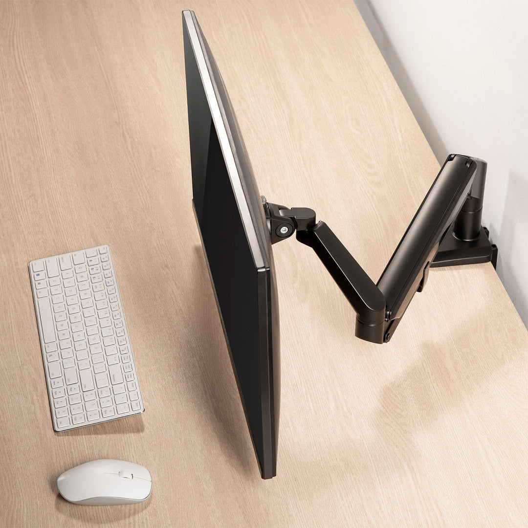 Ergo Office crni stalak za monitore, s plinskim opružnikom, 17"-32", 9 kg, ER-405B