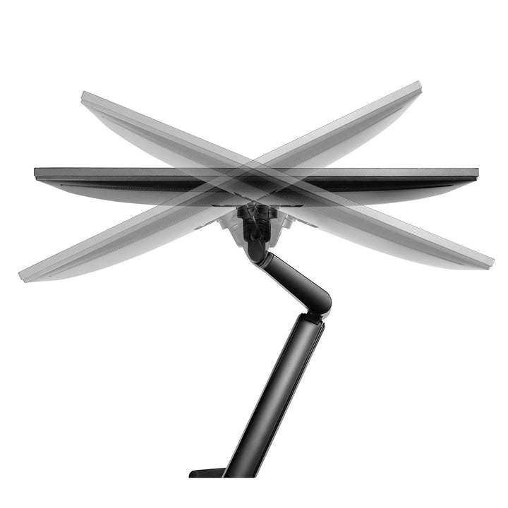 Ergo Office crni stalak za monitore, s plinskim opružnikom, 17"-32", 9 kg, ER-405B