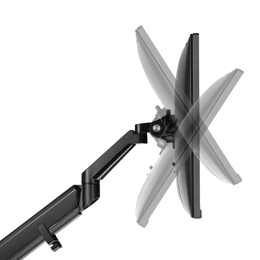 Ergo Office crni stalak za monitore, s plinskim opružnikom, 17"-32", 9 kg, ER-405B