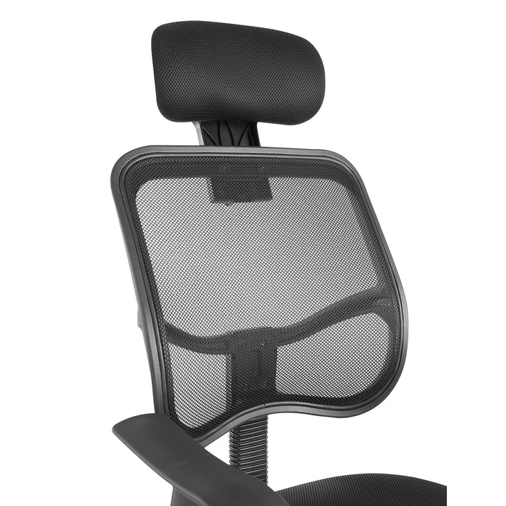 Ergonomska mrežasta uredska stolica s visokim naslonom, podesivim naslonom za glavu, max. 150 kg Ergo Office ER-413