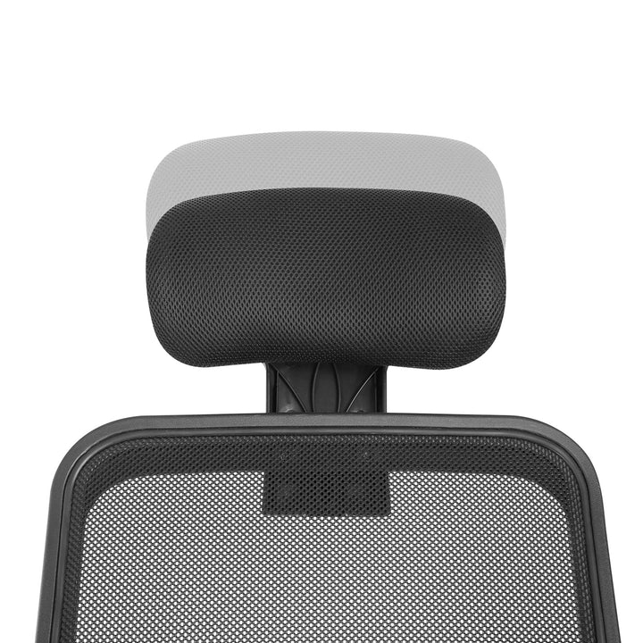 Ergonomska mrežasta uredska stolica s visokim naslonom, podesivim naslonom za glavu, max. 150 kg Ergo Office ER-413