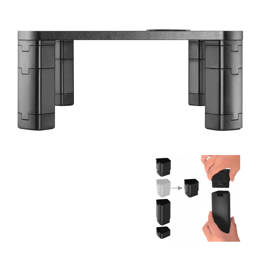 Ergo Office stalak za monitor, podesiv, s Qi bežičnim punjačem, max. 20 kg, 17–32", ER-415