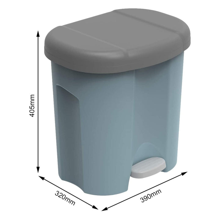 Rotho Duo ECO 2x10L coș de reciclare albastru cu pedală