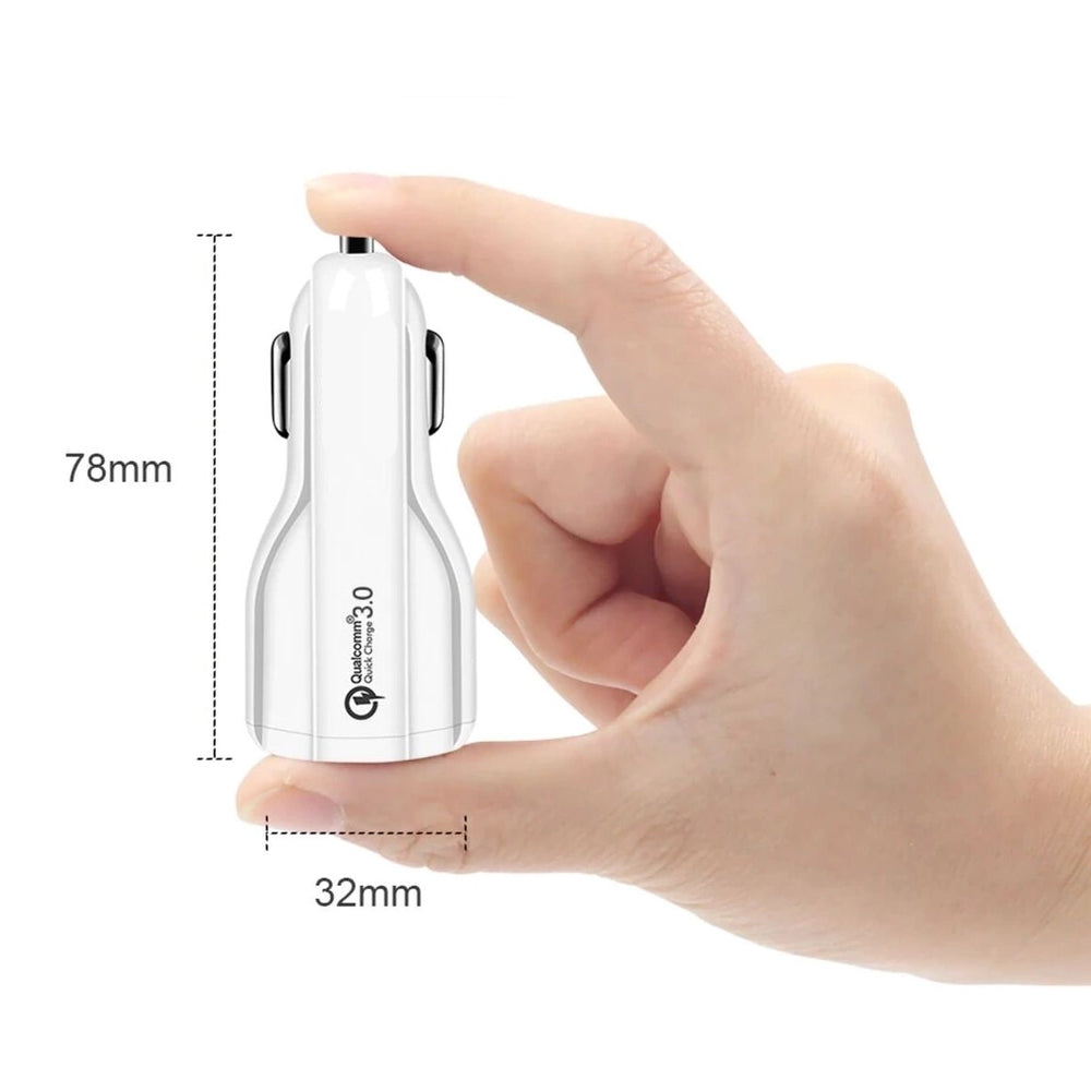 Maclean Energy MCE478 W QC 3.0 punjač za automobil – bijeli Qualcomm Quick Charge QC 3.0 – 5 V/3 A, 9 V/1,8 A, 12 V/1,6 A i 5 V/3,1 A utičnica