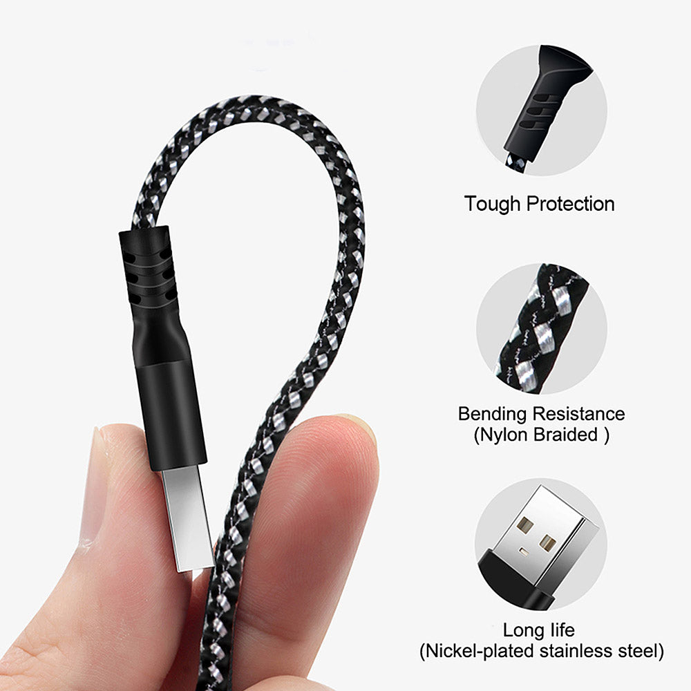 Kabel za napajanje koji podržava brzo punjenje 2,4 A, Maclean Energy MCE472, crni, duljina 1 m, 5 V/2,4 A - prijenos podataka
