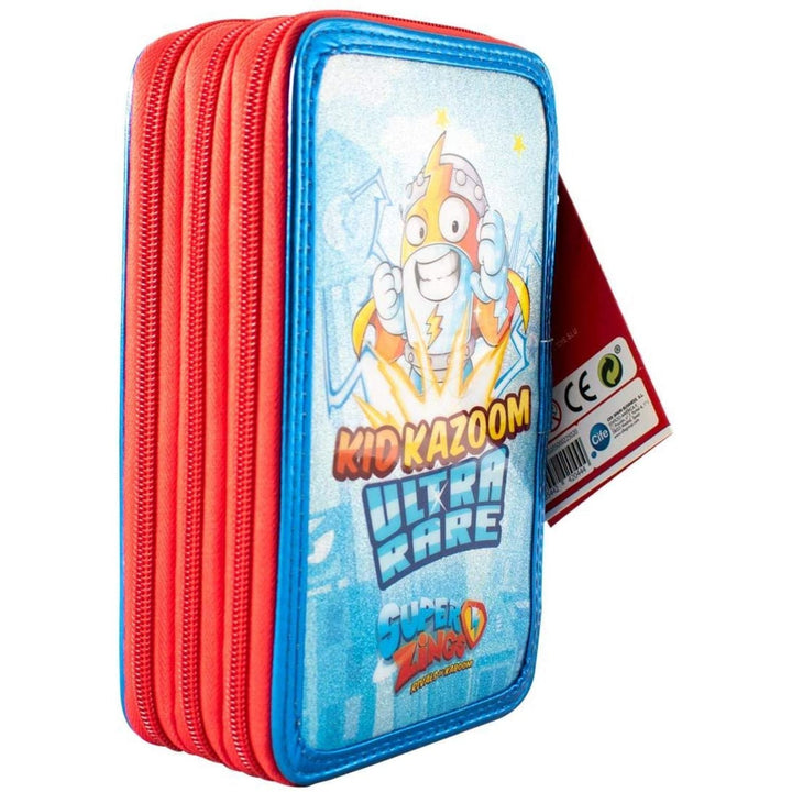 Creion cu accesorii 40 piese Super Zings albastru