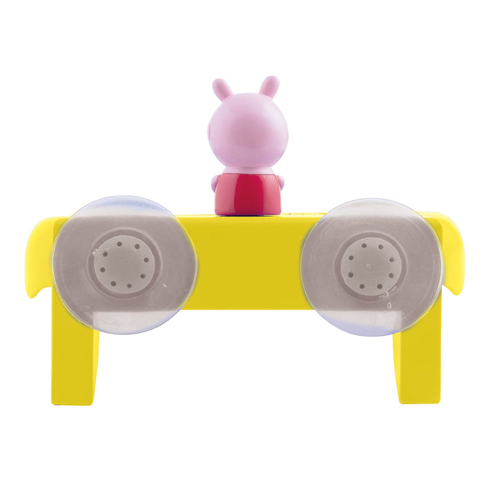 Set de baie Peppa Pig, care conține 2 figurine și plasă de depozitare