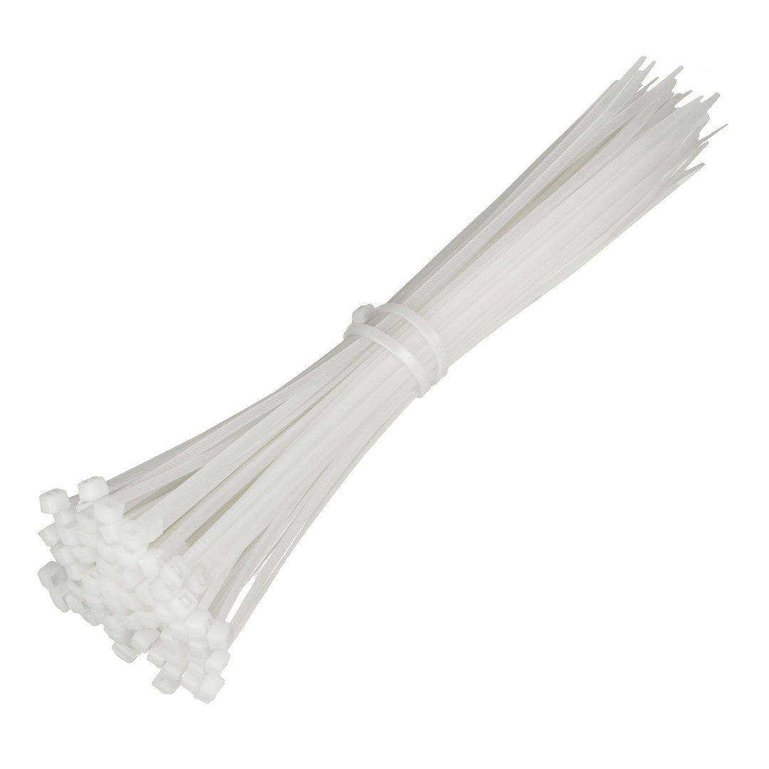 Kabelske vezice (100 komada) Maclean MCTV-463 W - bijele, 3,6x250 mm, otporne na UV zračenje, radna temperatura - 40 +85 stupnjeva Celzijevih.