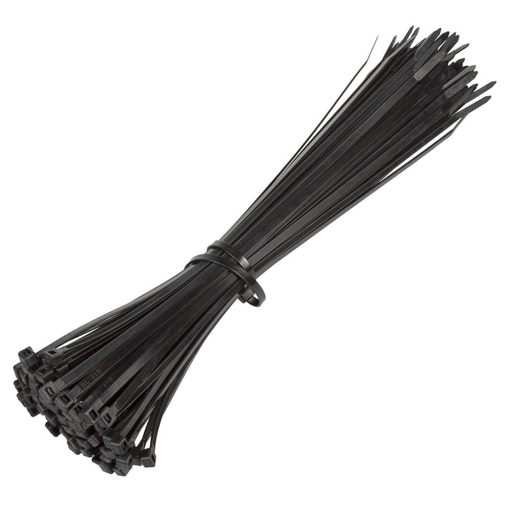 Legături de cablu (100 bucăți) Maclean MCTV-463 B - negru, 3,6x250mm, rezistent la UV, temperatura de utilizare - 40 +85 grade C.