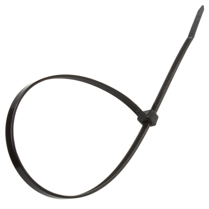 Legături de cablu (100 bucăți) Maclean MCTV-463 B - negru, 3,6x250mm, rezistent la UV, temperatura de utilizare - 40 +85 grade C.