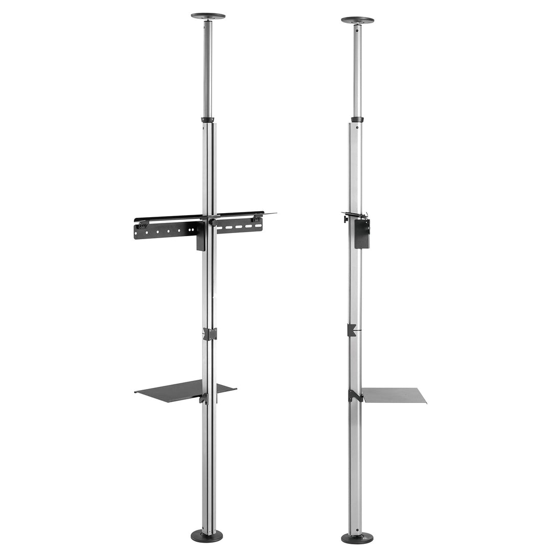Maclean MC-791N teleskopski držač za TV, stropno-podni s policom, 37"-70", max. 30 kg