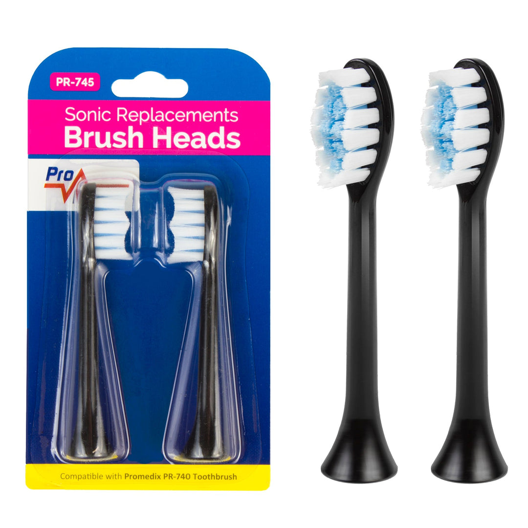 Set zamjenskih četki za PR-740 B Promedix, 2 komada, PR-745 B, crne