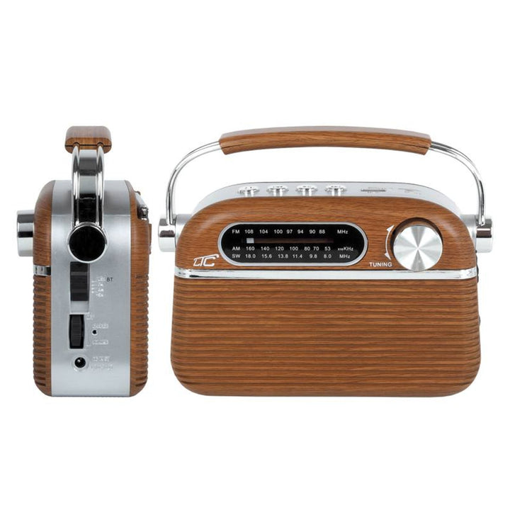 LTC NIDA BLUETOOTH RETRO PREPORTOBLI RADIO, AM/FM/MP3/USB/SD, UGRAĐENA BATERIJA OD 1200 mAh