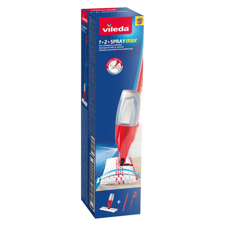 Mop sa raspršivačem i rotirajućom glavom Vileda 1-2 Spray Max u kutiji