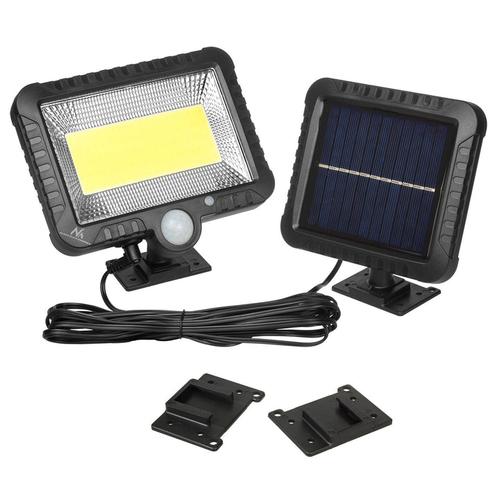 Maclean Energy IP44 LED reflektor na solarnu energiju s senzorom pokreta, 5 W, 400 lm, 6000 K hladno bijela, litijska baterija 1300 mAh, 3,7 V DC MCE438