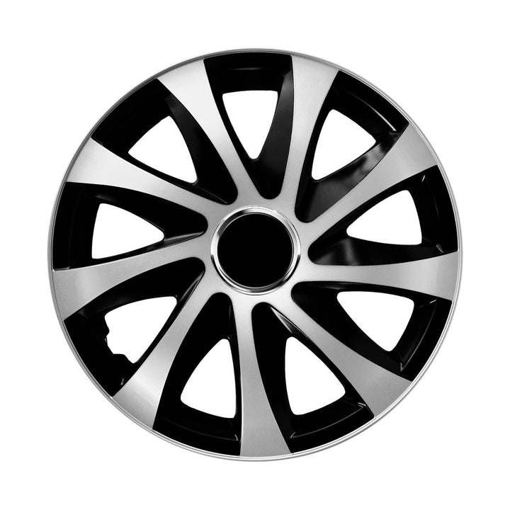 13" NRM EXTRA DRIFT SILVER BLACK srebrne i crne navlake za kotače - 4 komada