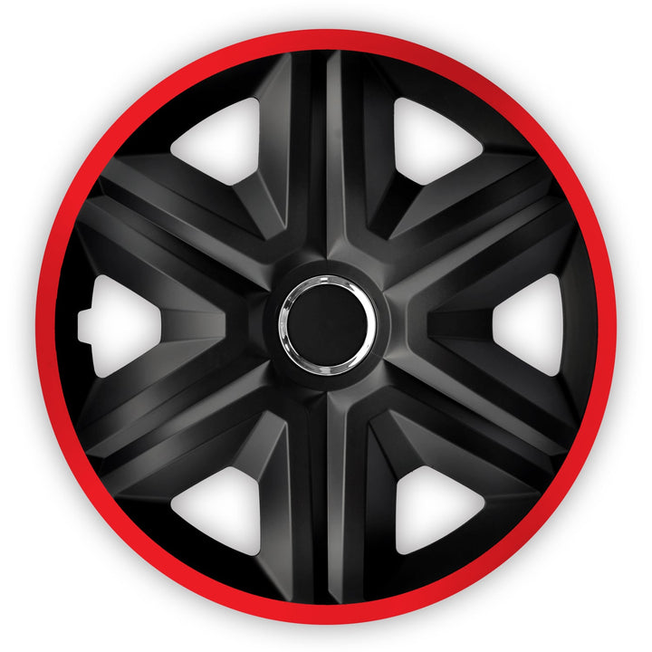 16" NRM FAST LUX RED crveno-crni poklopci za kotače, 4 komada