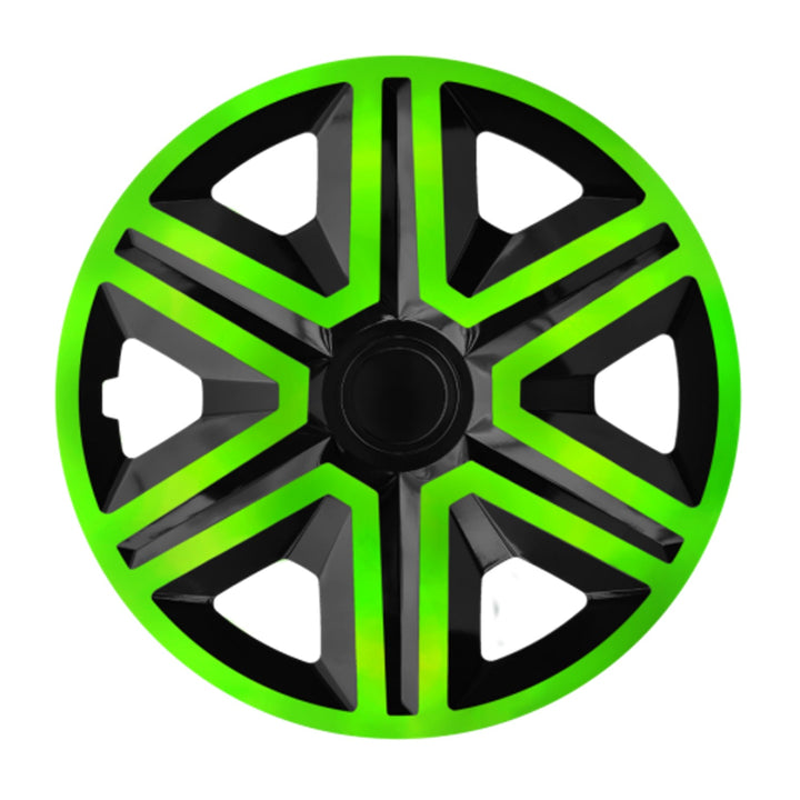 NRM ACTION DOUBLECOLOR GREEN BLACK green and black 16" poklopci za kotače - 4 komada