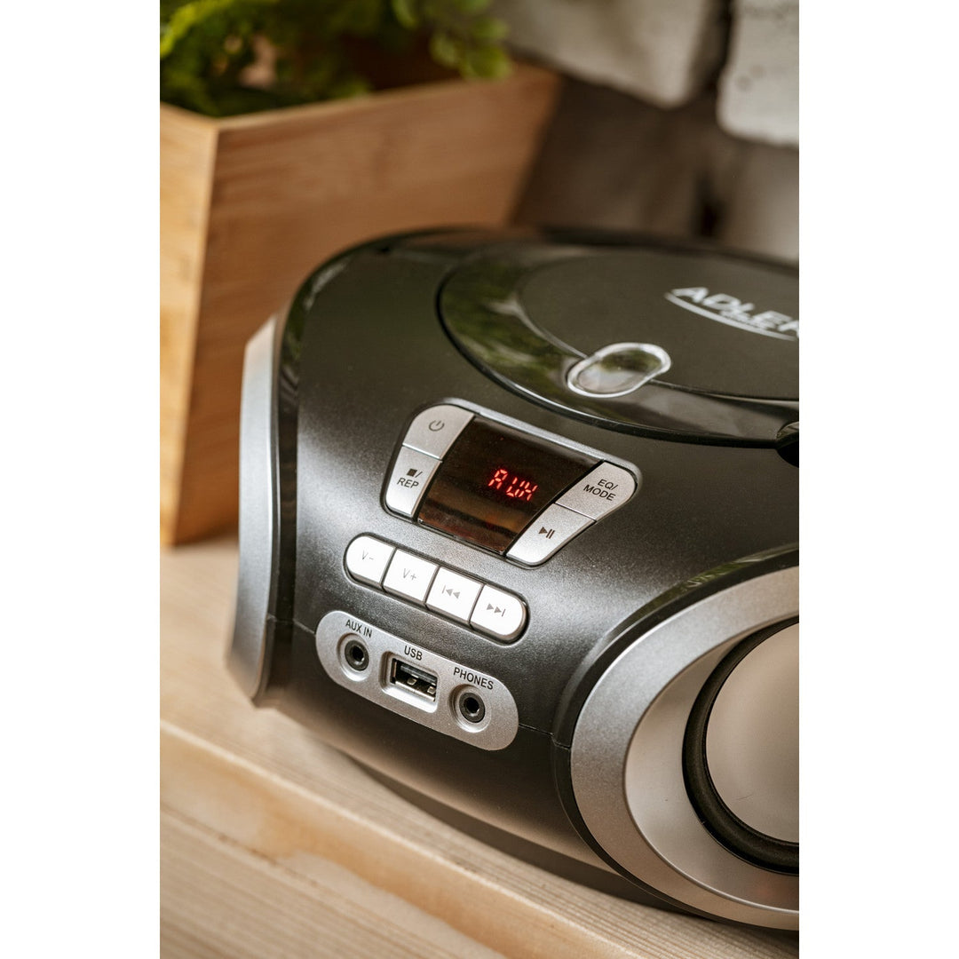 Boombox CD-MP3, USB, radio player Adler AD 1181