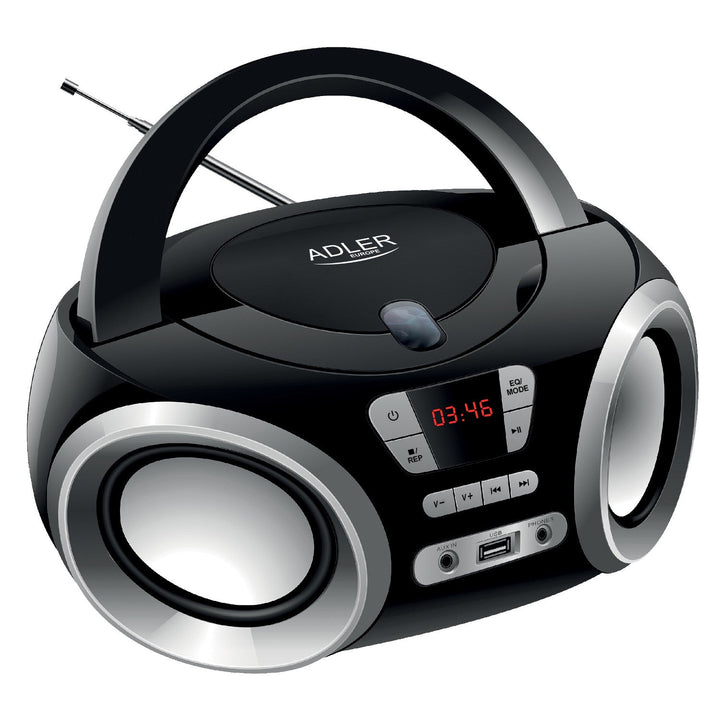 Boombox CD-MP3, USB, radio player Adler AD 1181