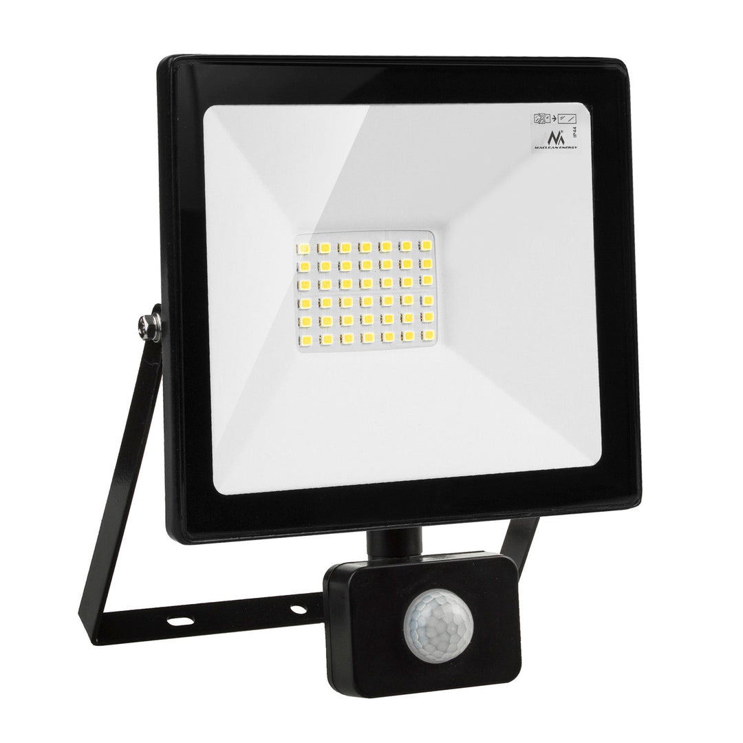 Maclean LED reflektor s senzorom pokreta, tanak, 30 W, 2400 lm, neutralno bijela boja (4000 K), IP44, MCE630 NW PIR