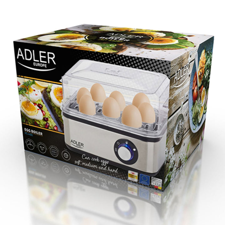 Adler AD 4486 800 W automatski kuhalo za jaja za kuhanje 8 jaja