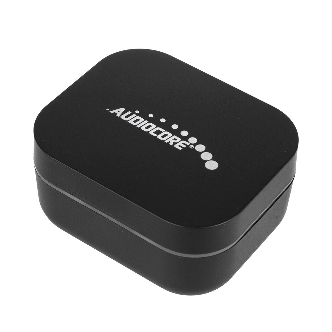 Audiocore TWS BT 5.1 slušalice za uho s bazom za punjenje od 300 mAh, slušalice od 30 mAh, crne AC580